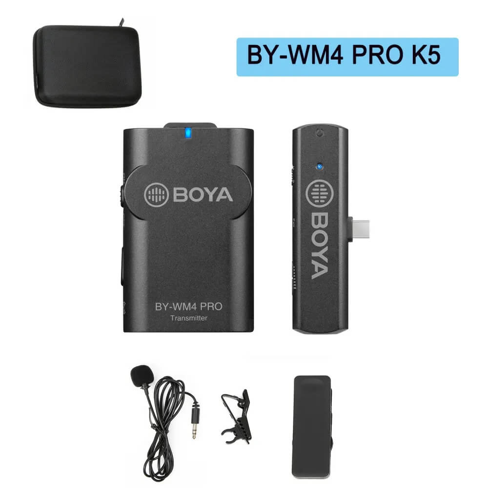 ไมโครโฟนไร้สาย BOYA MICROPHONE BOYA BY-WM4 PRO K5
